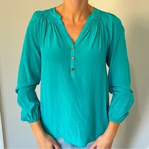 Lilly Pulitzer Teal Elsa Top!💚